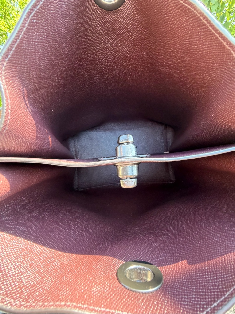 Coach Charlie Bucket Bag Tote Colorblock Pebble Leather Like New - Picture 7 of 17